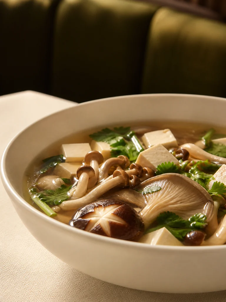 菌菇豆腐汤