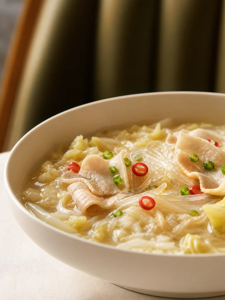 酸菜白肉汤